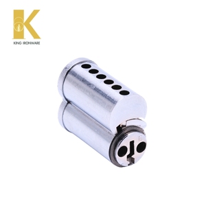 Cilindros de Cerradura de Reemplazo Rápido, Cromo Satinado, Latón, 6 Pines, Ranura E, SFIC, para Seguridad de Puertas Comerciales - Product Image 6
