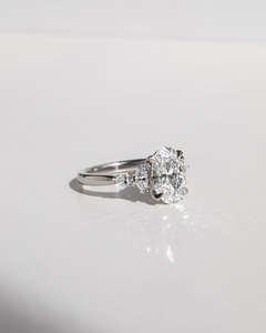 IGI/GIA Lab Grown Cut Diamond <b>Vintage</b> 14k Yellow Wedding/Engagement <b>Ring</b> Unisex Fine White <b>Gold</b> for Anniversary Party-Worthy - Product Image 3