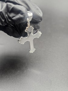 จี้กางเขนมอยส์ซาไนต์ สไตล์แร็ปเปอร์ ประดับเพชรเงินแท้ 925 จี้ฮิปฮอป จี้สัญลักษณ์ทางศาสนา จี้คริสเตียน ของขวัญบาปิสตัม - Product Image 5