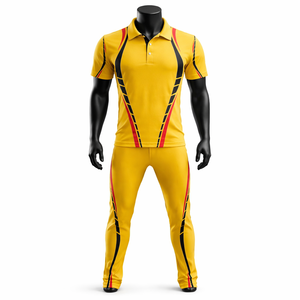 Full Sublimation Cricket Polo Uniform Set Shirt <b>Pants</b> Custom Colors Bulk Wholesale Manufacturer - Product Image 1