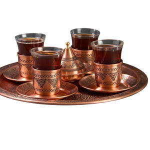 Pure Copper Vintage Coffee <b>Set</b> With Polish Finished For Restaurant Home And Hotel Kitchenware Metal <b>Tea</b> <b>Set</b> - Product Image 5