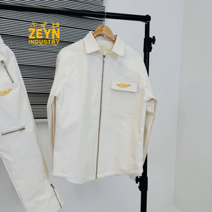Survêtement imperméable pour homme ZEYN INDUSTRY, motif peau de serpent rouge, manches longues, streetwear, hiver, couleur unie, effet délavé, appliqué - Product Image 4