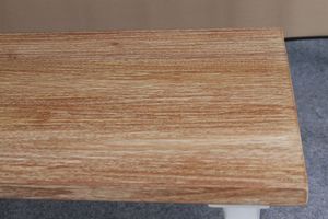 Rectangular <b>Coffee</b> <b>Table</b> Cross Leg Solid Teak Wood Non-Foldable with <b>White</b> Washed Top <b>Table</b> Finish TAB23 Model - Product Image 4