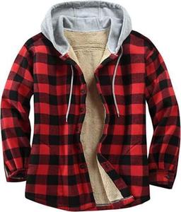 Veste en flanelle pour homme OEM, logo brodé personnalisé, taille plus, 100% coton, manches longues, veste en flanelle pour l'hiver, qualité supérieure, à carreaux - Product Image 4