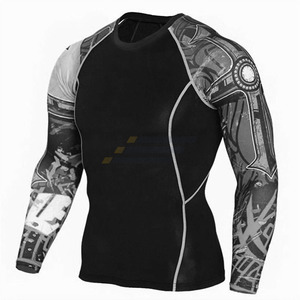 Conjunto de 2 Piezas de Ropa Deportiva para Hombre, Leggings de Gimnasio, Traje de Compresión, Ropa Deportiva para Entrenamiento, Fitness, Artes Marciales - Product Image 2