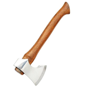 Reliable Steel Head Mini <b>Axe</b> With Comfortable Wooden <b>Handle</b> For Camping Hiking Outdoor Wood Cutting Gardening Bushcraft - Product Image 1