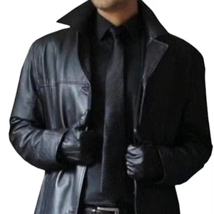 Abrigo de Cuero Personalizado de Alta Calidad para Hombre, Abrigo Largo de Invierno Ligero, Precio al por Mayor - Product Image 1