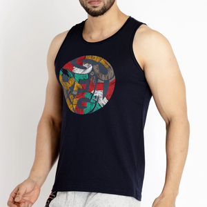 Classic Style Sleeveless T-Shirt For Men 100% Cotton Made Casual Wear Soft Breathable Fabric Sleeveless T-Shirts - Product Image 1