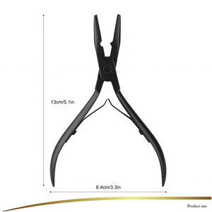 Copper Handle Opener <b>Beads</b> Pliers Scissors Microchips Weay Micro Link Ring Loop Kit Micro Ring Hair Extensions Weaving Tools - Product Image 2