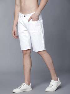 Shorts en jean blanc déchiré pour hommes, avec deux poches latérales profondes, collection été 2026, vente en gros, confortables, prix raisonnable, OEM - Product Image 4