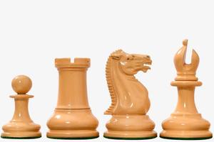 Clásico juego de ajedrez Staunton original de 1849, reproducción pintada a mano en madera de boj, rey de 4.5 pulgadas, al mejor precio. - Product Image 5