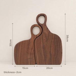 Tabla de cortar de madera hecha a mano |   Tabla de Cortar y Servir de Madera Natural |   Accesorios de Cocina Ecológicos - Product Image 5