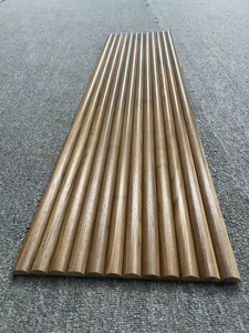 Panneaux muraux en bois rainuré, directement de l'usine, revêtement acoustique architectural pour bureaux et hôtels - Product Image 4