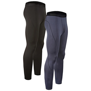 Leggings elásticos transpirables para hombre, de corte ajustado, para gimnasio, de secado rápido, pantalones deportivos cómodos para entrenamiento, para uso diario activo. - Product Image 5