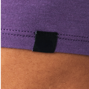 Camiseta Corta para Mujer, Color Morado Fotón, Suave y Elástica, Manga Corta, para Gimnasio, Yoga, Entrenamiento - Product Image 5