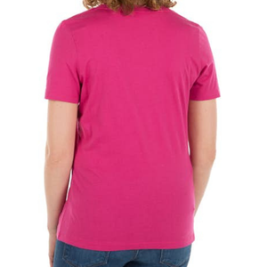 Camiseta informal de cuello en V para mujer, muy vendida, suave, de corte regular, personalizada, 100% algodón, de alta calidad. - Product Image 2