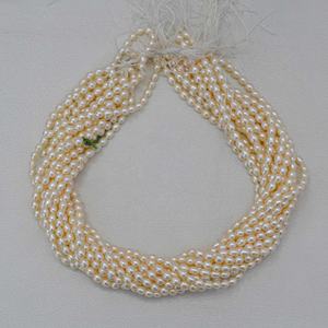 Cuentas de Perla de Agua Dulce Natural Blanca de 4mm 5mm 6mm, Forma de Arroz, Madreperla, para Fabricación de Joyería Personalizada, Año Nuevo 2026 - Product Image 1