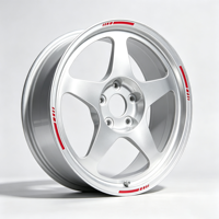 Velg Roda Tempa Regamaster EVO Style 4x100 5x114.3 15-18 Inch untuk Desmond Honda Civic Mazda Miata Toyota Corolla Nissan Silvia