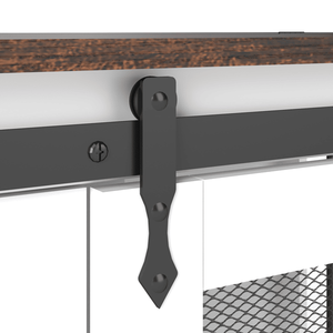 Gabbia Mobile per Cani da 120 cm con Doppio Accesso, 5 Ruote Bloccabili e Ganci Laterali, Sportello Superiore Ribaltabile per l'Alimentazione, Gabbia Multifunzionale per Animali Domestici - Product Image 6