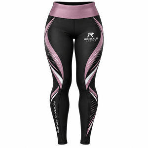 Leggings de sport pour femmes, dernière conception, durables, sublimation, taille haute, longueur intégrale, style sport, Spandex/Polyester, vente en gros, faible MOQ - Product Image 1