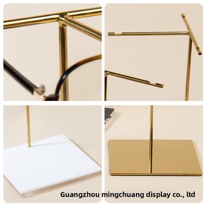 Gold <b>Mirror</b> Finish Stainless Steel Modern High-end Durable Sunglasses Display Stand Glasses Display Rack Eyewear Holder for - Product Image 4