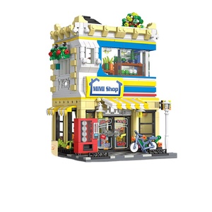 Happy Street Family Shop <b>Building</b> <b>Blocks</b> 1264-Piece Plastic Set with LED Lights for Boys Ages 8-13 Historical <b>Buildings</b> Theme - Product Image 1