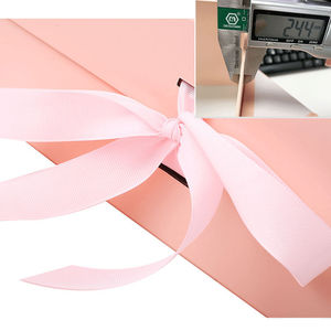 Custom Logo Magnetic Matte Black Foldable Rigid <b>Gift</b> <b>Box</b> with Ribbon Luxury Packaging for <b>Wedding</b> and Bridesmaid <b>Gifts</b> - Product Image 3