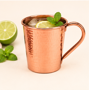 Taza Moscow Mule de Cobre Puro al por Mayor, 16oz, Hecha a Mano, Martillada, con Asa, Apta para Alimentos, para Bar y Restaurante - Product Image 2