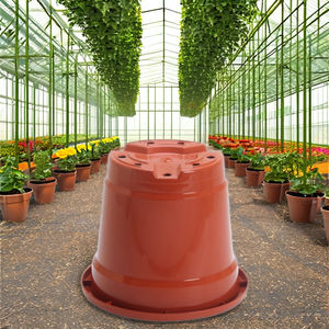 Maceta de plástico básica de color marrón de 16 pulgadas, precio de fábrica, venta al por mayor, hecha en India - Product Image 1