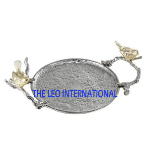 Bandeja de Espejo de Diseño Elegante con Borde de Diseño Único con Toque Dorado para Decoración de Mesa de Lujo, Bandeja Creativa - Product Image 6