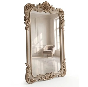 Miroir mural vintage surdimensionné, sculpté à la main, en bois, écologique, de luxe, pleine longueur, prix de gros - Product Image 3