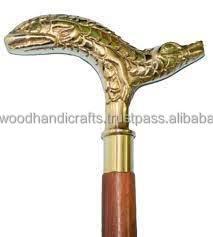 Canne de marche en bois de nouveau design de vente chaude avec la nouvelle poignée en laiton canne de marche pliante cannes de marche décoratives - Product Image 2