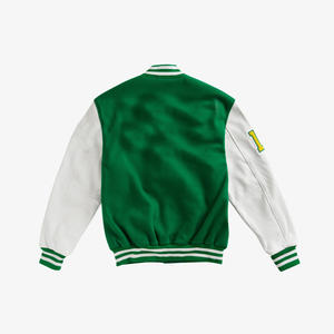 Custom Plus Size Breathable Varsity <b>Jacket</b> Letterman Style <b>Baseball</b> Bomber College Team Wool Sheep Leather Knitted Street - Product Image 2