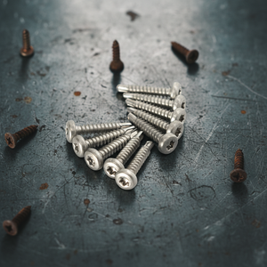 สกรูเจาะยึดหัวกลม PDC สแตนเลส (304/316/410) แบบเจาะเอง หัวฟิลลิปส์/หัวไขว้ ความแข็งแรงสูง ทนทานต่อการกัดกร่อน สีธรรมชาติ - Product Image 1