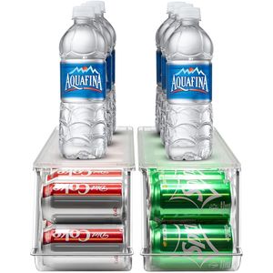 Organizzatore per Frigorifero, Porta Lattine Impilabile per Dispensa e Congelatore, Contiene 12 Lattine Ciascuno, Senza BPA - Product Image 5