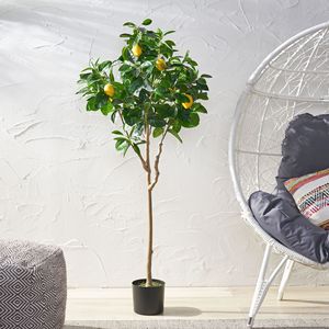 Árbol de Limón Artificial de Plástico de 59 Pulgadas para Decoración de Interiores del Hogar, Árbol de Frutas Artificial para Oficina y Sala de Estar - Product Image 3