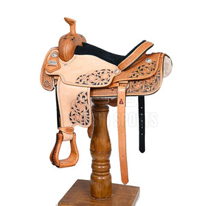 Premium Equestrian Horse Saddle With <b>Cushioned</b> Support And Comfortable Horse Saddle For Everyday Riding Comfort - Product Image 6