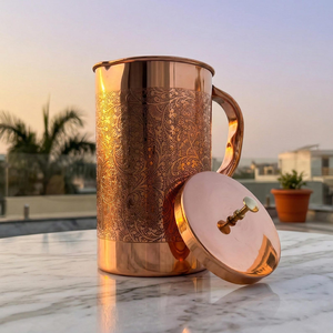 FAIZA CRAFT - Juego de Tazas Moscow Mule Ecológicas de 500 ml, Cobre Puro, Diseño Clásico, Superficie Pulida, para Restaurantes y Fiestas - Product Image 2