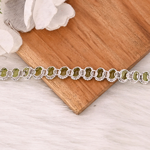 Premium Natural Green Peridot Bracelet in 925 Sterling Silver Handmade Luxury Jewelry Women & <b>Men</b> - Product Image 4