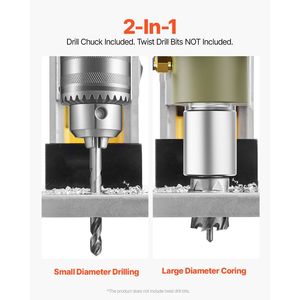 Trapano Magnetico Elettrico Portatile 1400W, Diametro di Foratura 1.6, 800 RPM Velocità a Vuoto, Potenza di Foratura 2810 Lbf - Product Image 3