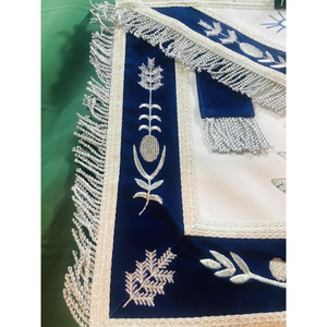 Masonic Past Master <b>Apron</b> Blue Lodge Regalia Embroidered Silver - Product Image 6