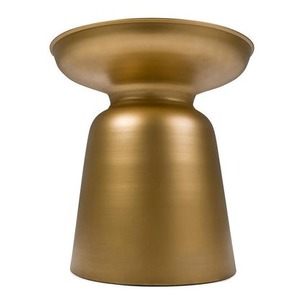 Mesa de Centro Moderna con Tapa Redonda, Muebles Contemporáneos para Sala de Estar, Mesa Auxiliar Decorativa de Metal - Product Image 6
