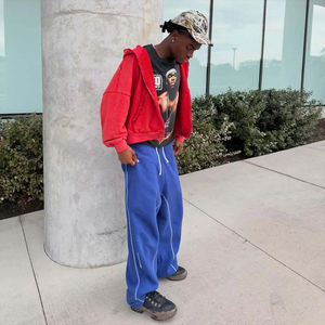 Unisex Streetwear Pants Graphic Print <b>Drawstring</b> <b>Trousers</b> Loose Fit High Street Cuffed Pants - Product Image 2