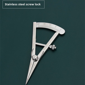 Pied à coulisse manuel Castroviejo 0-20 mm en acier inoxydable, instrument chirurgical pour microchirurgie - Product Image 3