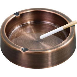 Ensemble de 2 cendriers de qualité supérieure en métal et bois, design attrayant, forme et taille personnalisées, cendrier pour fumeurs en provenance d'Inde - Product Image 3