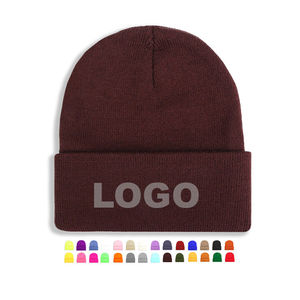 Gorros de Moda al por Mayor, Gorros de Punto con Bordado Personalizado, Logotipo Personalizado, Gorro de Invierno, Gorros Gruesos - Product Image 3