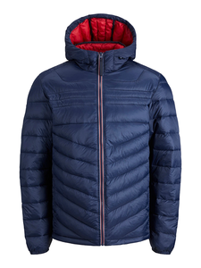 Blouson matelassé personnalisé pour homme à manches longues, coupe-vent d'hiver de haute qualité, écologique, respirant, rembourrage en poly, décontracté - Product Image 1
