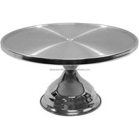 Magnifique et luxueux support à gâteau irrégulier en argent, plateau de service fait main pour pâtisseries, décoration de fête par Ali Handicraft
