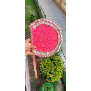 Pearl Hand Fans Decorated Party Favors for Ramadan Nikkah Henna Weddings-Reusable <b>Gifts</b> Mehendi giveaways Shaadi <b>Eid</b> - Product Image 2