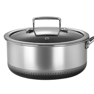 Premium Stainless Steel Sauce <b>Pan</b> With Glass Lid For Modern Kitchen Cooking And Daily Food Preparation - Product Image 6